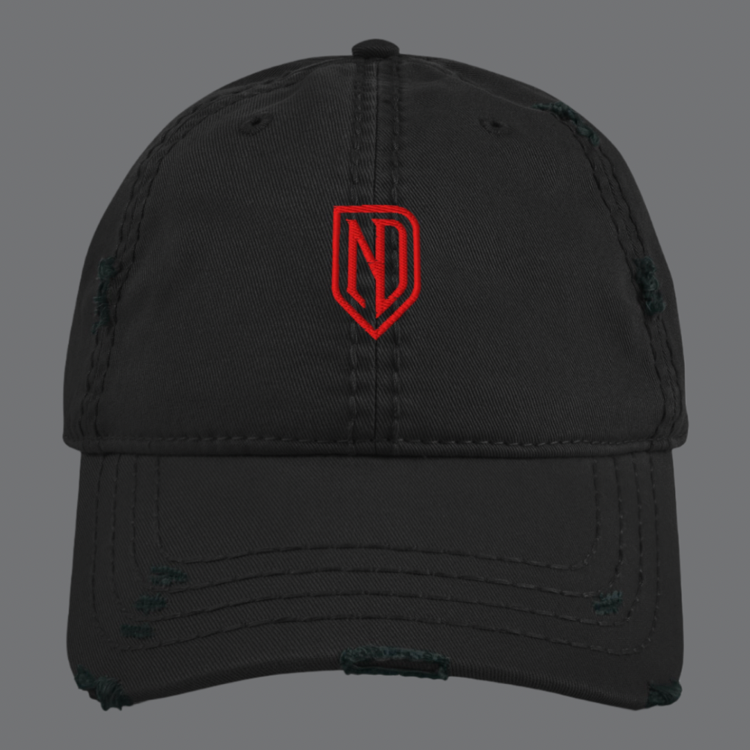 Distressed ND Logo Dad Hat
