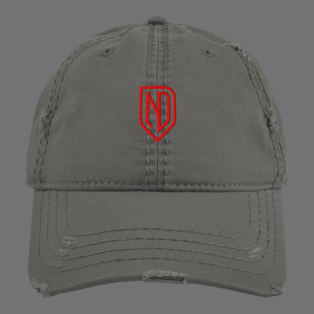 Distressed ND Logo Dad Hat