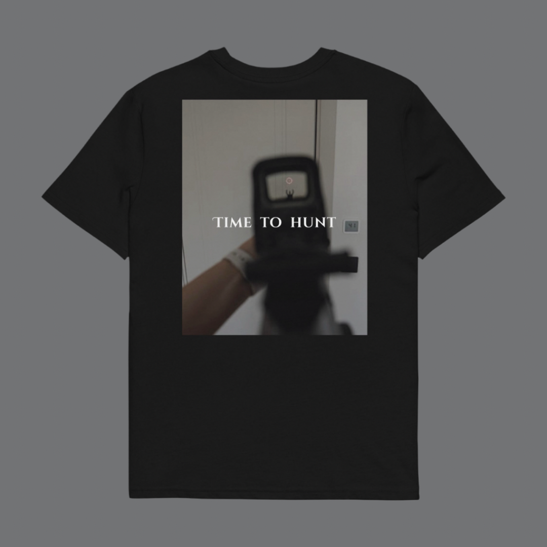 Unisex "time to hunt" cotton t-shirt