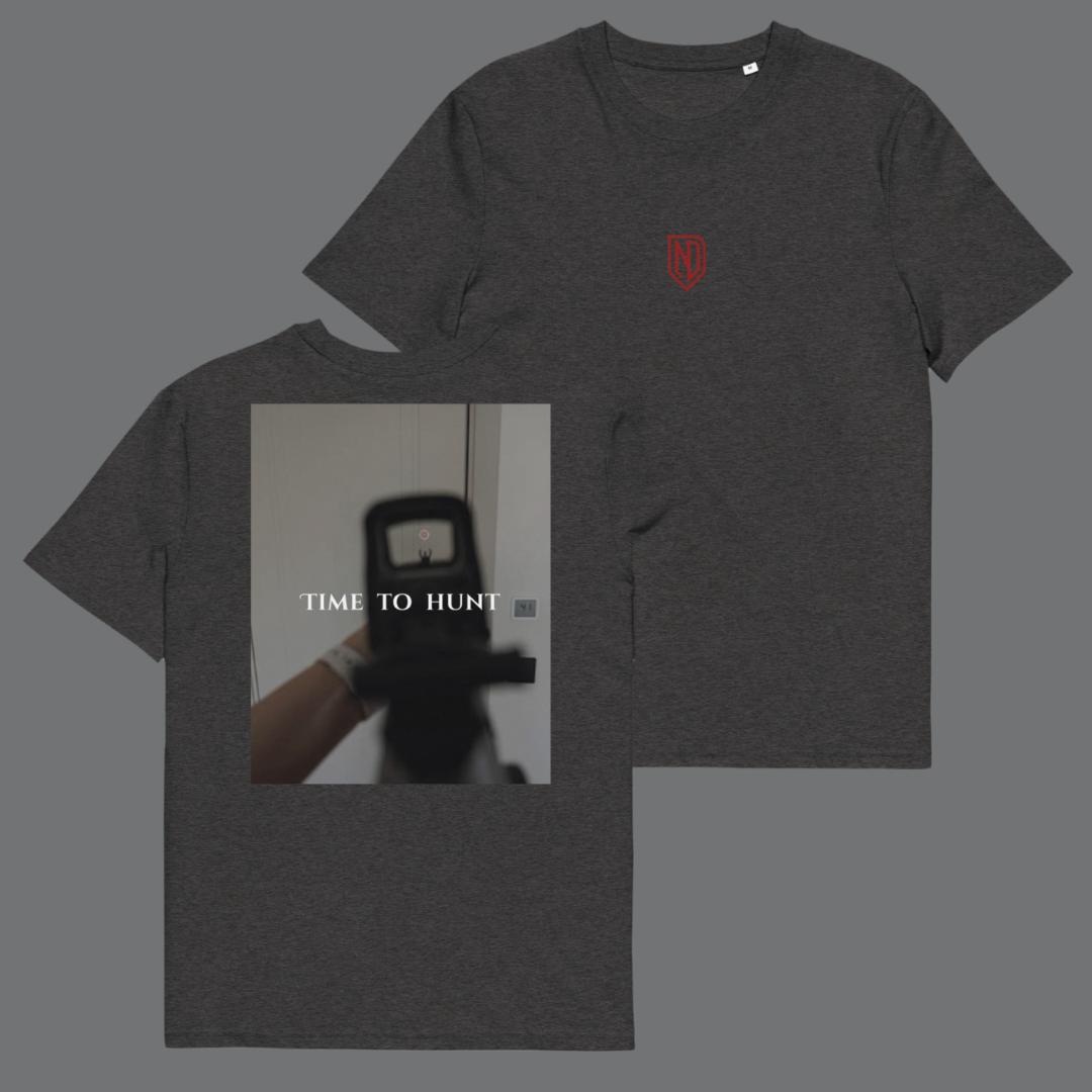 Unisex "time to hunt" cotton t-shirt