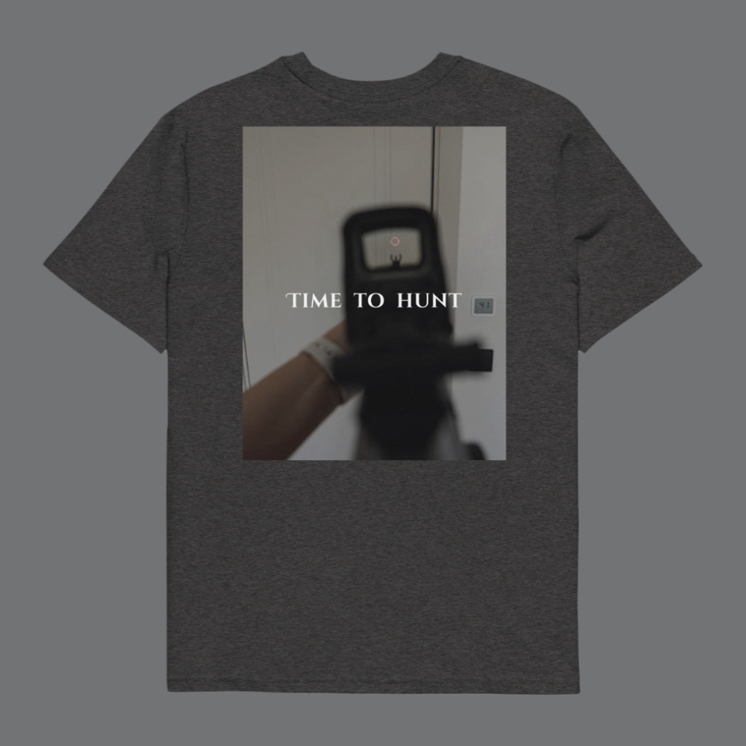 Unisex "time to hunt" cotton t-shirt
