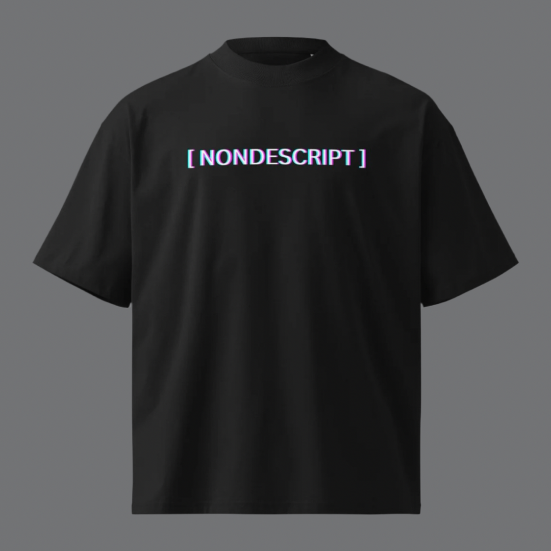 Unisex oversized "NonDescript" t-shirt